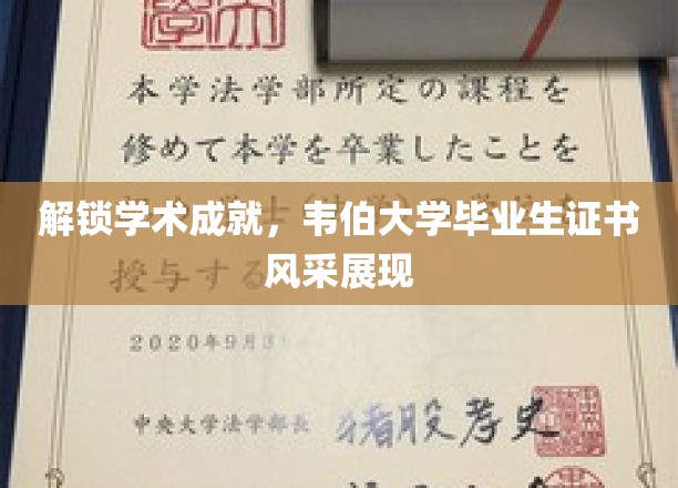 展现韦伯大学毕业生证书风采，解锁学术成就