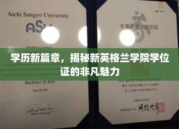 学历新篇章，揭秘新英格兰学院学位证的非凡魅力