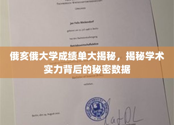 俄亥俄大学成绩单深度解读，揭示学术实力背后的珍贵数据