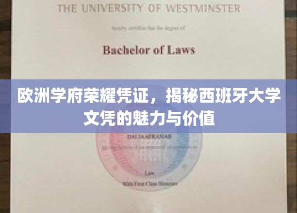 欧洲学府荣耀凭证，探寻西班牙大学文凭的魅力与价值