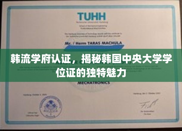 韩流学府认证，一探韩国中央大学学位证的独到魅力
