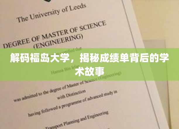 解码福岛大学，揭秘成绩单背后的学术故事