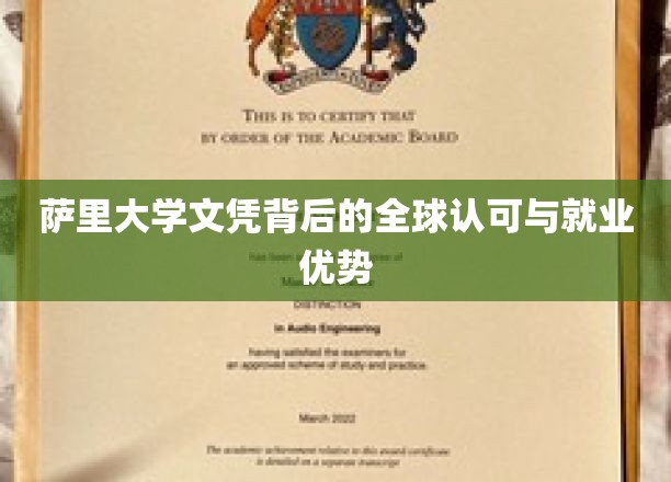 萨里大学文凭背后的全球认可与就业优势
