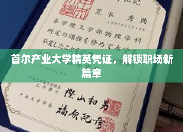 首尔产业大学精英凭证，开启职场新篇章