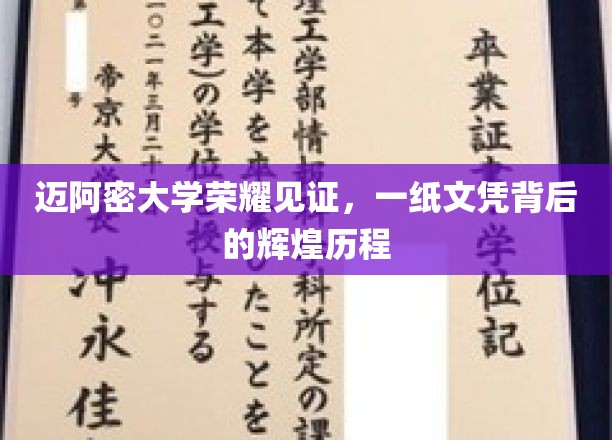 迈阿密大学荣耀见证，一纸文凭背后的辉煌历程