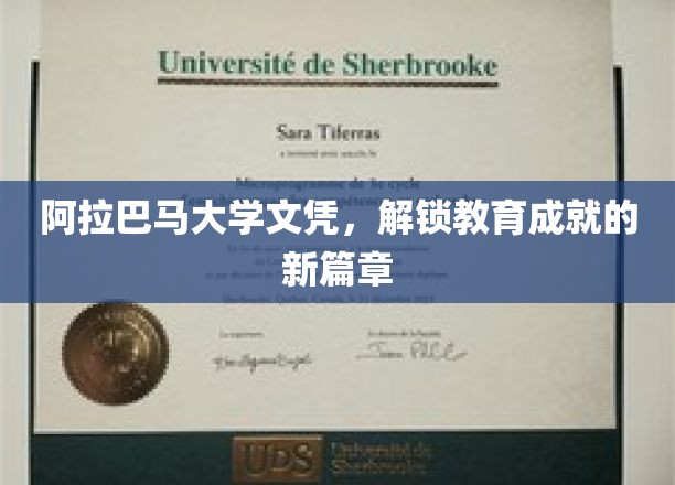 阿拉巴马大学文凭，开启教育成就新篇章