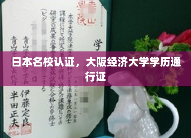 日本名校认证，大阪经济大学学历通行证