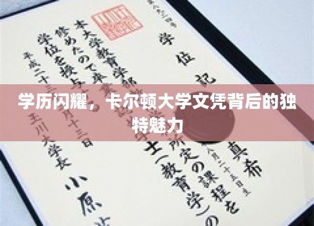 学历闪耀，卡尔顿大学文凭背后的独特魅力