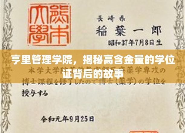 亨里管理学院，探秘高含金量的学位证背后的故事