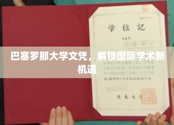 巴塞罗那大学文凭，解锁国际学术新机遇