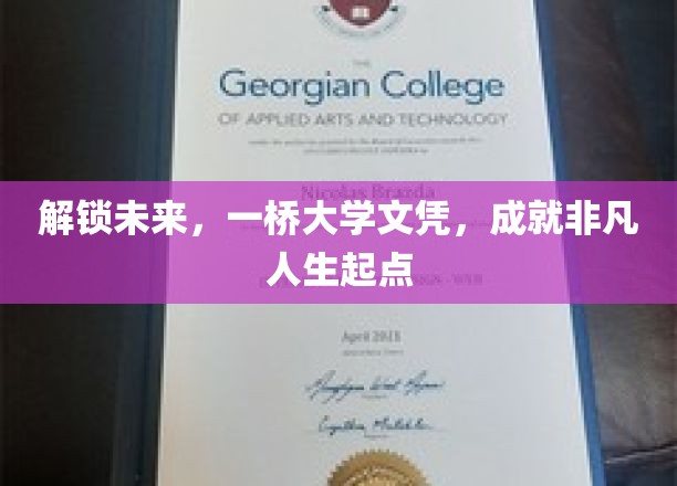 解锁未来，一桥大学文凭，成就非凡人生起点