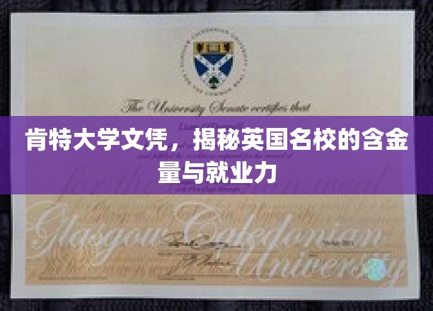 肯特大学文凭，解码英国名校的含金量与职业竞争力