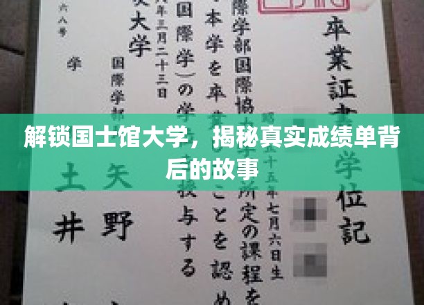 解锁国士馆大学，揭秘真实成绩单背后的故事