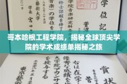 探索哥本哈根工程学院，揭秘国际精英学府的卓越成就之路