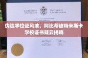 学历造假疑云，阿比蒂彼特米斯卡学校证书之谜浮出水面