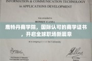 商海扬帆，鹿特丹商学院国际证书助力职场飞跃