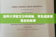 揭秘加州大学欧文分校，一窥学生成绩单背后的精彩故事