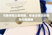 马赛学院毕业证，揭开三重荣耀背后的非凡魅力