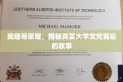 奥塔哥大学之谜，探寻文凭背后的传奇历程