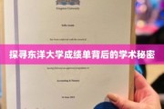 东洋大学成绩单揭秘，揭秘学术实力的秘密通道