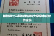 探索马斯特里赫特大学卓越科研背后的神秘力量