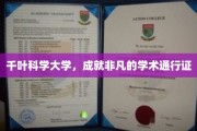 千叶科学大学，铸就卓越的学术荣耀之门