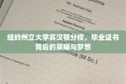 纽约州立大学宾汉顿分校，毕业证书映照的荣耀篇章与逐梦旅程