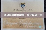 圣玛丽学院骄子荟萃，学子风采璀璨亮相