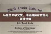 马里兰大学文凭解析，深度揭秘其含金量与职场优势