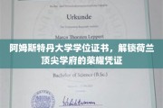 荷兰荣耀之门，阿姆斯特丹大学学位证书，见证学术巅峰的璀璨荣光
