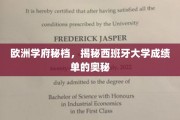 探寻西班牙大学成绩单背后的神秘世界