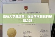 解码剑桥精英，揭秘顶尖学府的成绩单密码