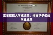索尔福德学子成绩大盘点，揭秘学术成就背后的故事