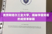 探寻学霸传奇，克劳斯塔尔工业大学背后的学习秘笈
