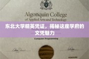 东北精英摇篮，解码东大文凭的独到魅力