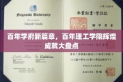 传承百年辉煌，再创新高——百年理工学院里程碑盘点