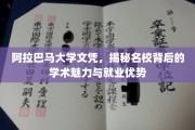 阿拉巴马大学文凭，探寻名校光环下的学术魅力与职场价值
