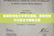 探寻阿肯色大学费耶特维尔分校荣耀证书背后的秘密之旅