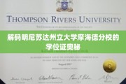 揭示摩海德分校学位证书背后的神秘符号