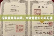 解锁未来，亚冈昆学院文凭的多元化世界