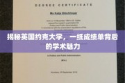 英国约克大学，一纸成绩单背后的学术风采探秘