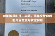 新加坡共和理工学院，探索文凭价值与光明就业未来