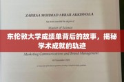 探寻东伦敦大学成绩单背后的秘密，学术成就的精彩轨迹揭晓