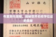 探寻布里斯托荣耀，世界名校学位证的神秘面纱