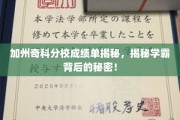 加州奇科分校学霸养成记，揭秘学霸们的独门秘籍！