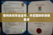 跨越国界，智利名校证书助力职场辉煌新起点