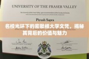 密歇根大学文凭，名校光环下的价值与魅力探秘