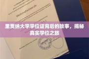 揭开里贾纳大学学位证面纱，一场不平凡的求学传奇