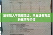 探寻波尔顿大学荣耀凭证，毕业证书背后的传奇与深远意义