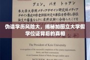 学历造假陷阱重重，揭秘加图立大学假证风波背后的惊心故事